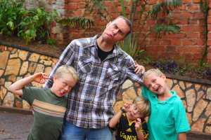 John and boys crazy faces