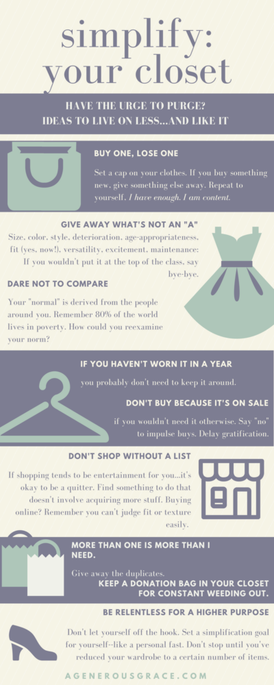 simplify your closet