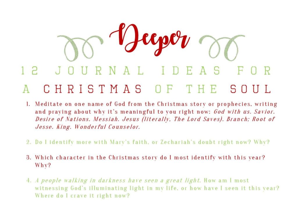 reflection Christmas journaling