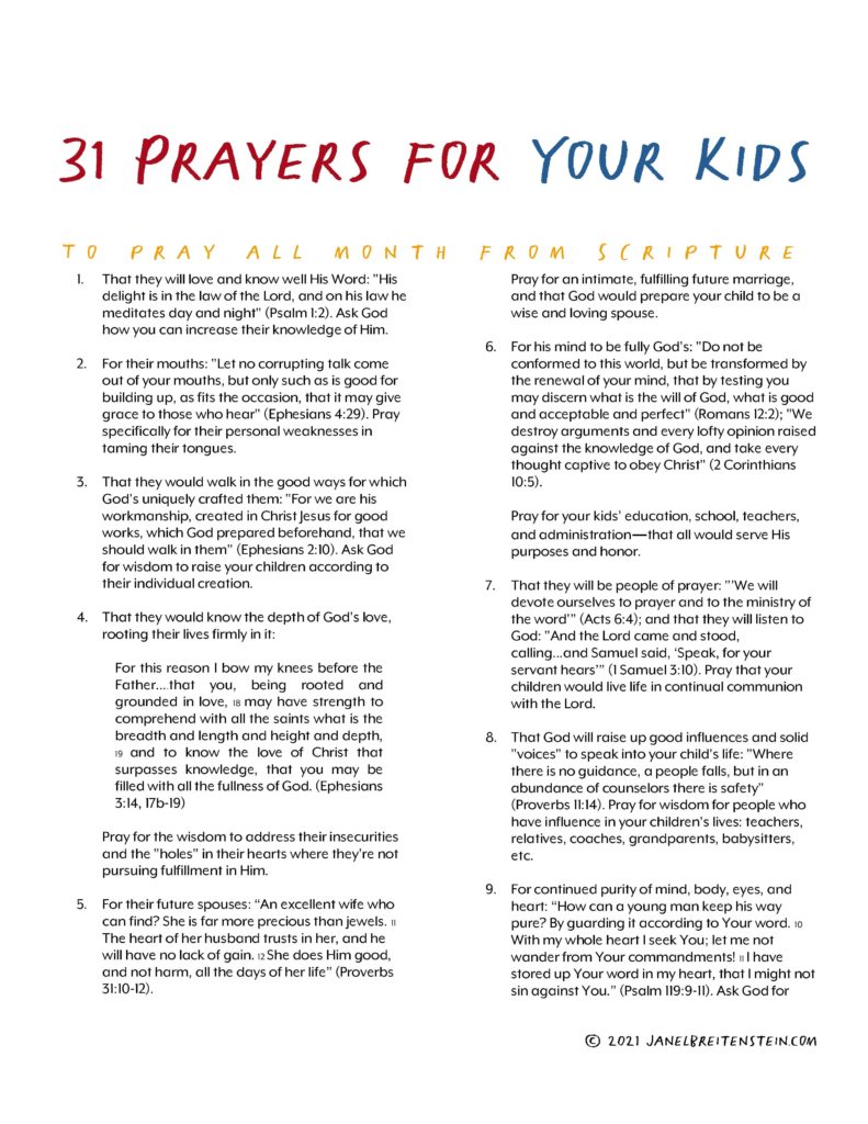 31 prayers for your kids from Scripture Permanent Markers PDF 2-page-001