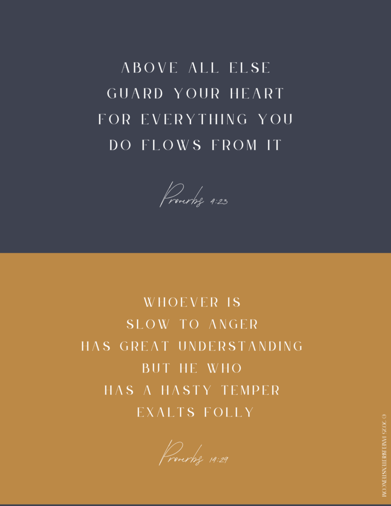 Proverbs emotional health wisdom intelligence printable Scripture art