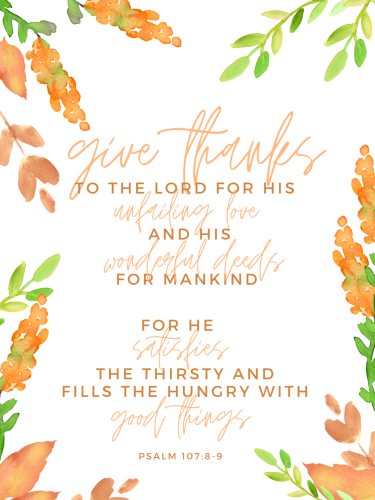 THANKSGIVING PRINTABLES
